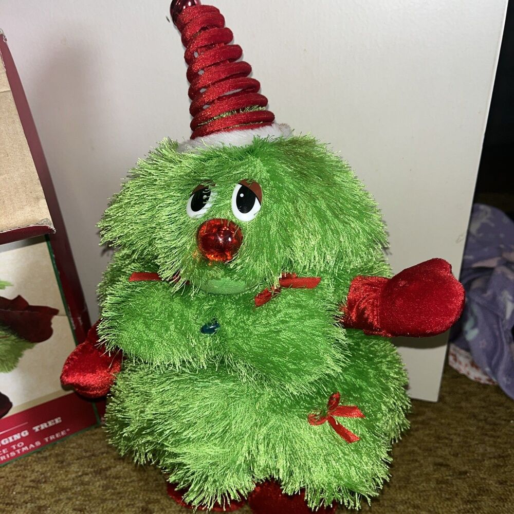 DanDee CHRISTMAS TREE Singing Dancin Animated Plush LightUp Spring Hat untested